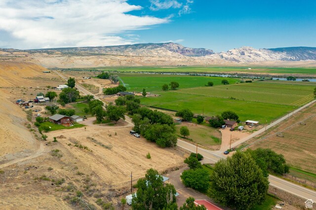 2770 S 9500 E, Jensen, UT 84035 - birds eye view of property featuring a mountain view and a rural view