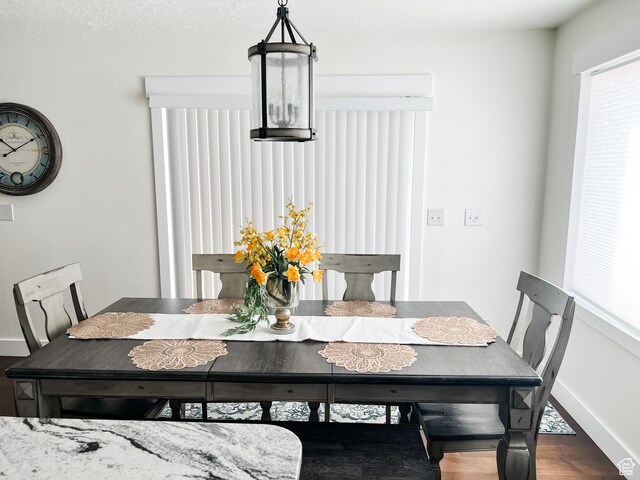 2770 S 9500 E, Jensen, UT 84035 - dining area featuring baseboards, plenty of natural light, and wood finished floors