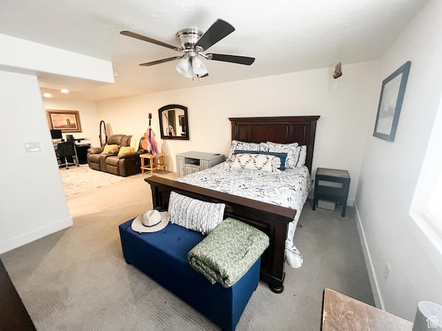 2770 S 9500 E, Jensen, UT 84035 - bedroom with ceiling fan, baseboards, and carpet