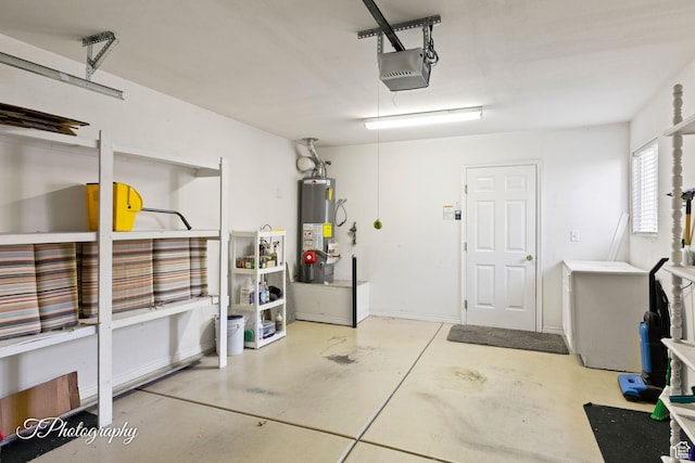 1360 E Telegraph St # 8, Washington, UT 84780 - garage with baseboards, a garage door opener, and gas water heater