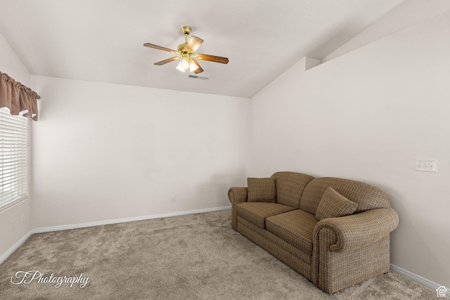 1360 E Telegraph St # 8, Washington, UT 84780 - sitting room featuring baseboards, a ceiling fan, and visible vents