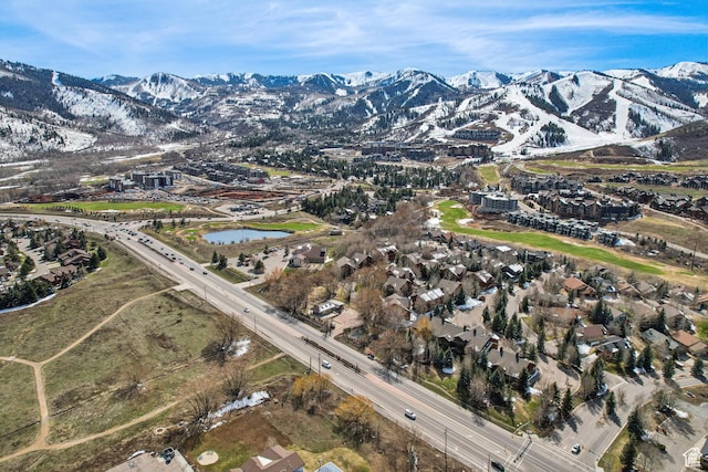 3931 Timber Wolf Ln Unit 7C, Park City, UT 84098 - aerial view featuring a water and mountain view