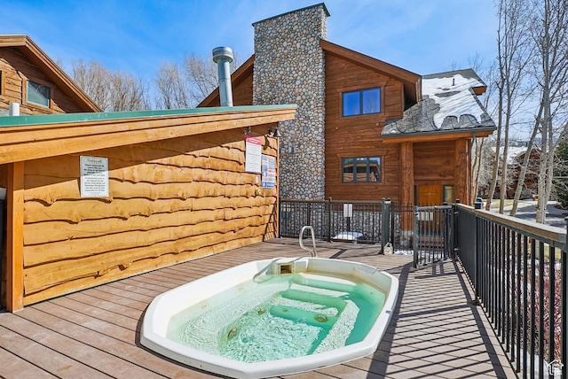 3931 Timber Wolf Ln Unit 7C, Park City, UT 84098 - deck featuring a community hot tub
