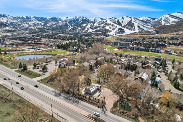 3931 Timber Wolf Ln Unit 7C, Park City, UT 84098 - bird's eye view with a water and mountain view