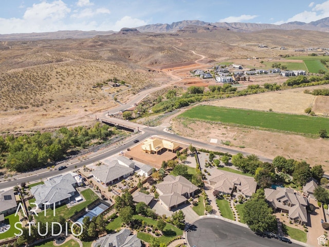 1285 Summerwood Cir, Santa Clara, UT 84765 - birds eye view of property with a residential view and a mountain view