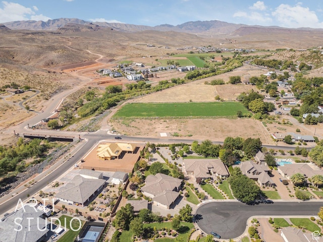 1285 Summerwood Cir, Santa Clara, UT 84765 - drone / aerial view featuring a residential view and a mountain view