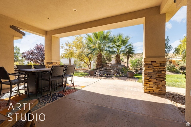 1285 Summerwood Cir, Santa Clara, UT 84765 - view of patio / terrace featuring outdoor dry bar