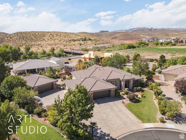 1285 Summerwood Cir, Santa Clara, UT 84765 - drone / aerial view featuring a mountain view