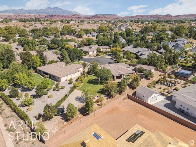 1285 Summerwood Cir, Santa Clara, UT 84765 - drone / aerial view featuring a mountain view and a residential view
