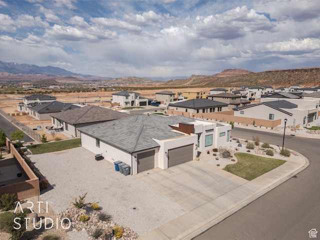 3419 E 3050 S, St George, UT 84790 - bird's eye view featuring a residential view and a mountain view