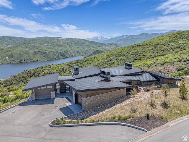 2178 E Lone Peak Ln, Kamas, UT 84036 - aerial view of property and surrounding area with a water and mountain view