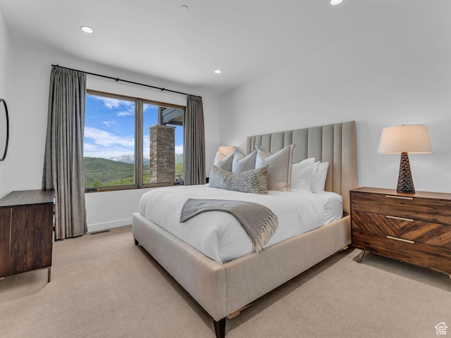 2178 E Lone Peak Ln, Kamas, UT 84036 - bedroom featuring light colored carpet, recessed lighting, and baseboards