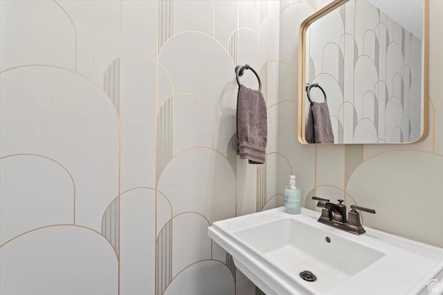 bathroom with a sink