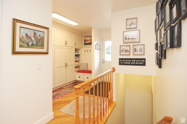 360 E 1825 N, Centerville, UT 84014 - corridor with an upstairs landing and light wood finished floors