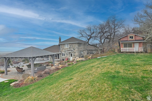 360 E 1825 N, Centerville, UT 84014 - view of yard with a gazebo and a patio area