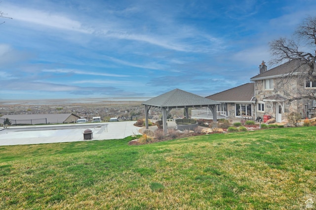 360 E 1825 N, Centerville, UT 84014 - view of yard featuring a gazebo and a patio area