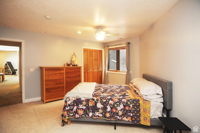 360 E 1825 N, Centerville, UT 84014 - carpeted bedroom featuring a closet, baseboards, and a ceiling fan