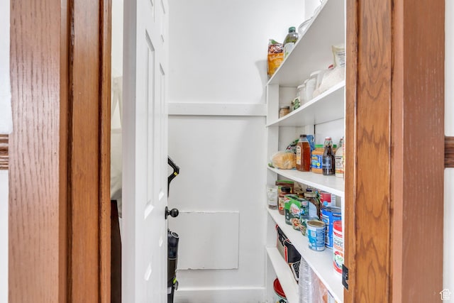 view of pantry