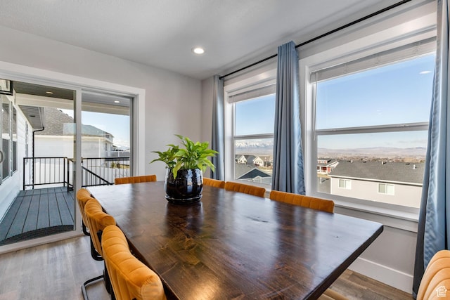 51 S 1250 E, Smithfield, UT 84335 - dining space featuring a healthy amount of sunlight, wood finished floors, baseboards, and recessed lighting