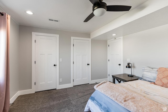 51 S 1250 E, Smithfield, UT 84335 - bedroom featuring visible vents, baseboards, recessed lighting, and carpet flooring