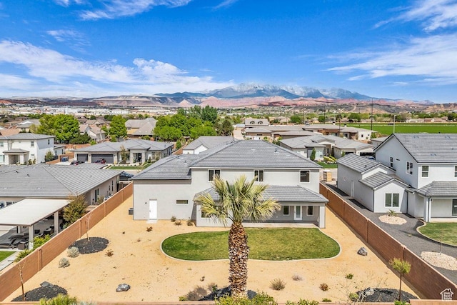 39 W Elinor Ln, Washington, UT 84780 - drone / aerial view featuring a mountain view and a residential view