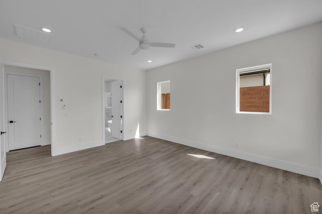 39 W Elinor Ln, Washington, UT 84780 - spare room with visible vents, wood finished floors, and ceiling fan