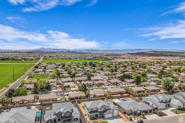 39 W Elinor Ln, Washington, UT 84780 - birds eye view of property with a mountain view and a residential view