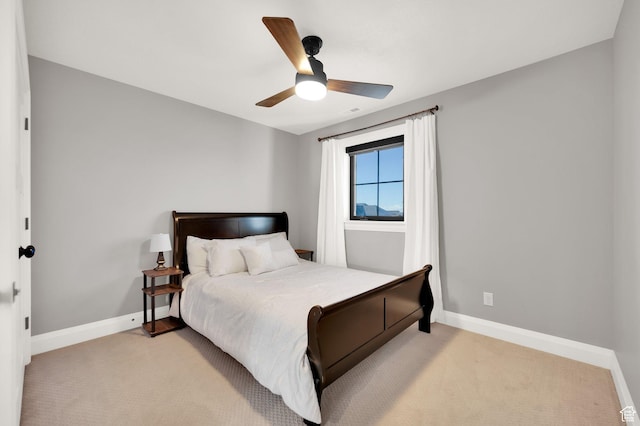 2282 N 3430 W, Clinton, UT 84015 - bedroom with light colored carpet and ceiling fan
