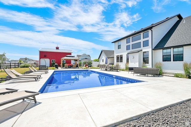 2282 N 3430 W, Clinton, UT 84015 - view of swimming pool with a patio and a residential view