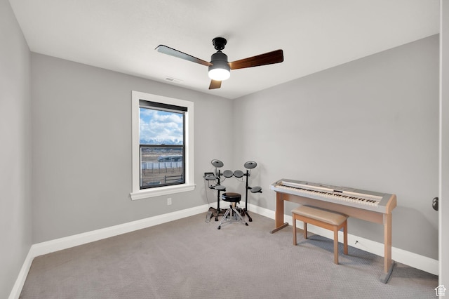 2282 N 3430 W, Clinton, UT 84015 - miscellaneous room featuring carpet flooring and ceiling fan