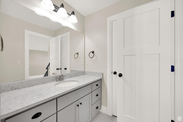 2282 N 3430 W, Clinton, UT 84015 - bathroom featuring vanity and tile patterned flooring