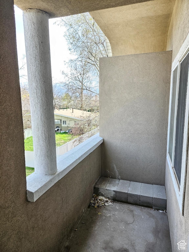 view of balcony