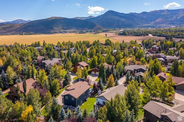 872 Martingale Ln, Park City, UT 84098 - bird's eye view featuring a residential view and a mountain view