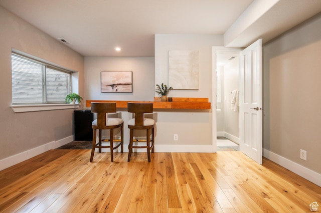 872 Martingale Ln, Park City, UT 84098 - bar with visible vents, baseboards, recessed lighting, and wood-type flooring