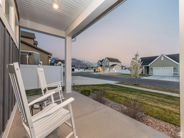 667 S Meade St, Mapleton, UT 84664 - view of patio / terrace with a residential view and fence