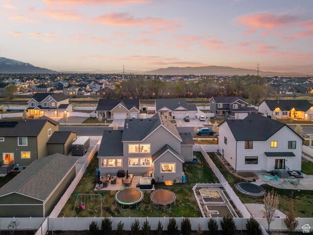 667 S Meade St, Mapleton, UT 84664 - bird's eye view featuring a residential view