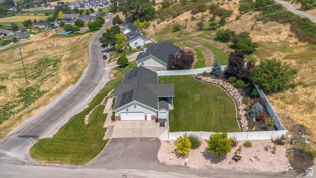 drone / aerial view featuring a residential view