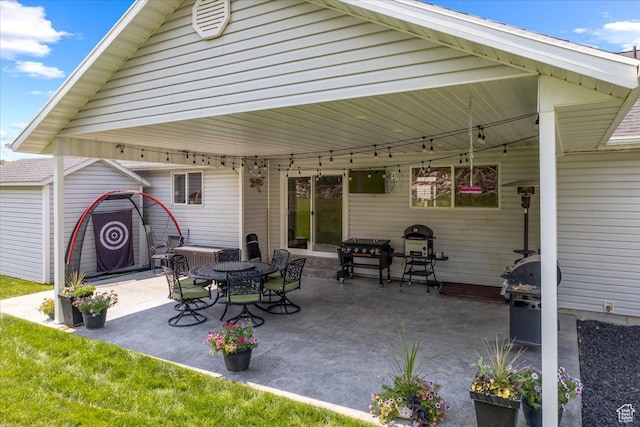view of patio / terrace with grilling area