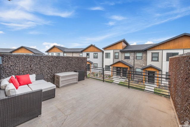 3567 N Lakeview Ct, Eden, UT 84310 - view of patio / terrace featuring an outdoor hangout area and a balcony