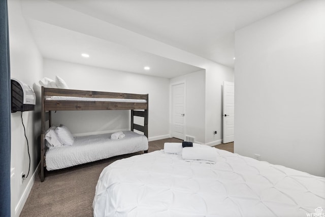 3567 N Lakeview Ct, Eden, UT 84310 - bedroom with recessed lighting, carpet, visible vents, and baseboards