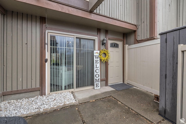 view of entrance to property