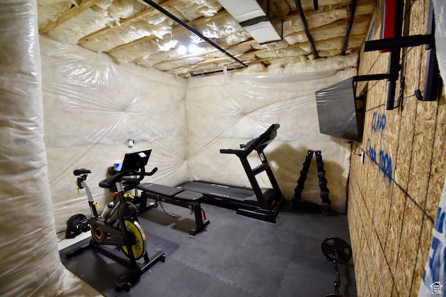 view of exercise area