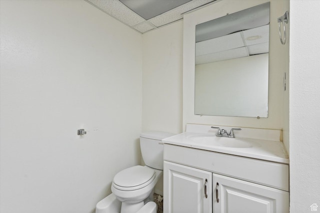 1322 N Main St, Centerville, UT 84014 - bathroom with toilet, vanity, and a drop ceiling