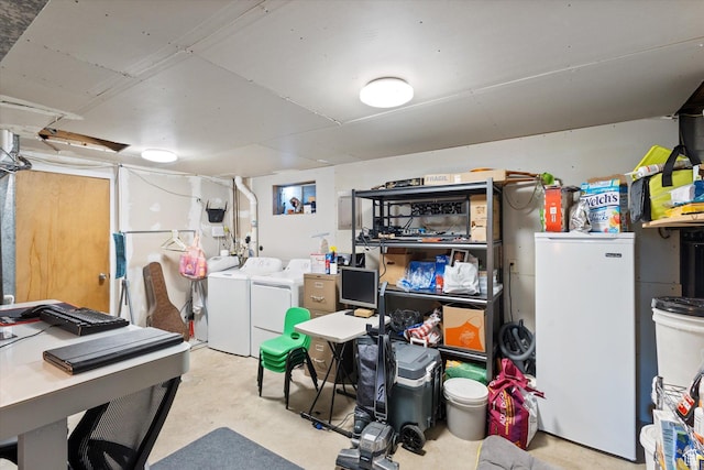 1322 N Main St, Centerville, UT 84014 - finished below grade area with washer and dryer and fridge