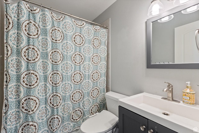 1322 N Main St, Centerville, UT 84014 - bathroom with a shower with shower curtain, vanity, and toilet