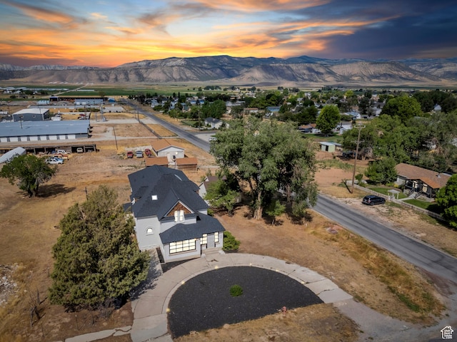 105 W 600 S, Manti, UT 84642 - aerial view at dusk featuring a mountain view