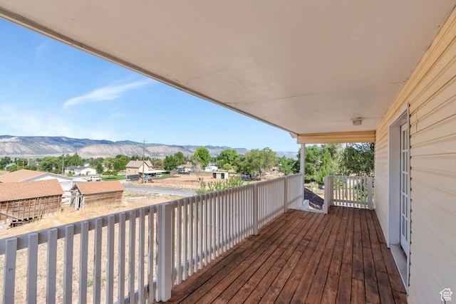 105 W 600 S, Manti, UT 84642 - wooden terrace with a mountain view