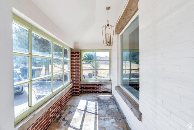 105 W 600 S, Manti, UT 84642 - unfurnished sunroom with a notable chandelier