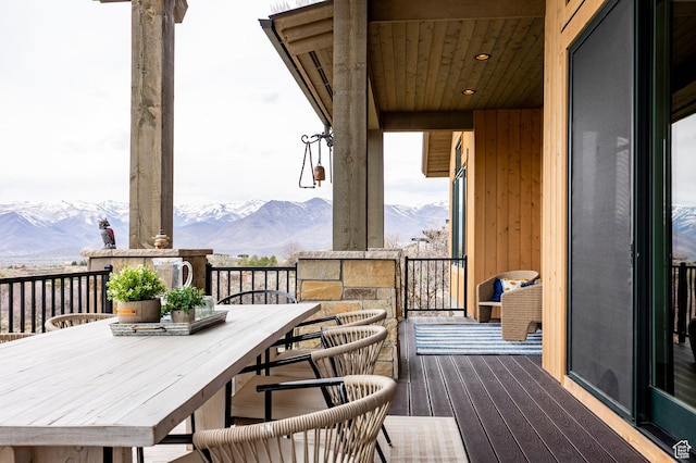 1285 N Oquirrh Mountain Dr, Heber City, UT 84032 - balcony with a mountain view