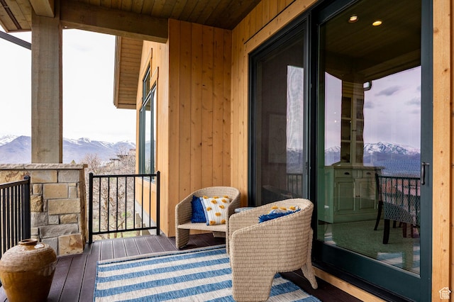1285 N Oquirrh Mountain Dr, Heber City, UT 84032 - balcony with a mountain view